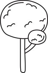 hand drawn camp material illustration