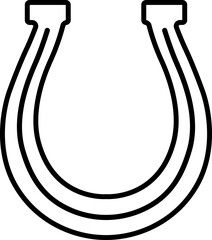 Hoof icon. Animal hoof. Horse shoe vector icon illustration isolated on white background.