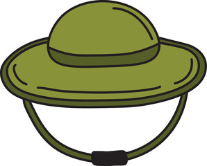 hand drawn camp material illustration