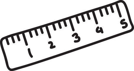 hand drawn school material illustration