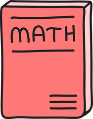 hand drawn school material illustration