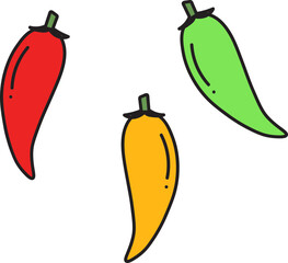 hand drawn kitchen material illustration