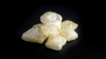 Rambak or Dorokdok or kerupuk kulit is Indonesian traditional crackers. Made from soft inner skin of cattle Cow or Water Buffalo.