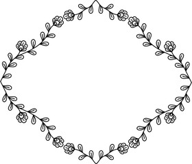 organic frame illustration