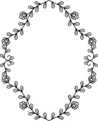 organic frame illustration