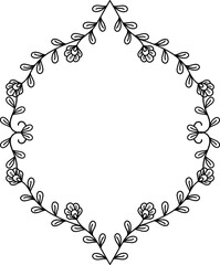 organic frame illustration