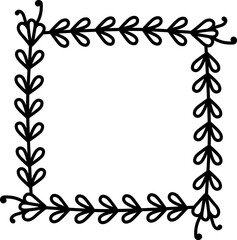 organic frame illustration