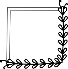 organic frame illustration