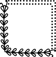 organic frame illustration