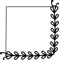 organic frame illustration