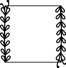 organic frame illustration