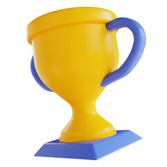 3D illustration Trophy