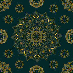Luxury colorful mandala pattern for cloth