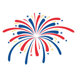 Celebration firework explode element icon design