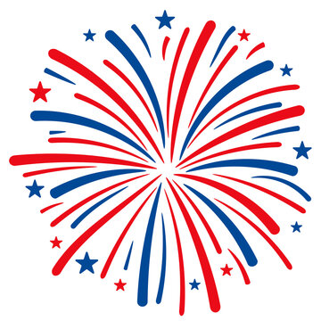Celebration firework explode element icon design