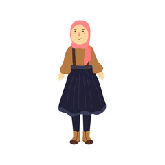 modern people in islamic clothes style