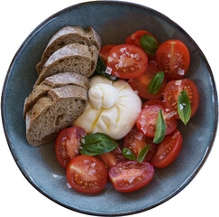 Tomato and cheese plate