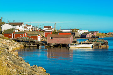 Boathouse in Joe Batt's Arm, Fogo Island, Newfoundland, Canada.