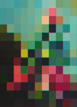 Flower Bouquet Still Life Glitch Illustration