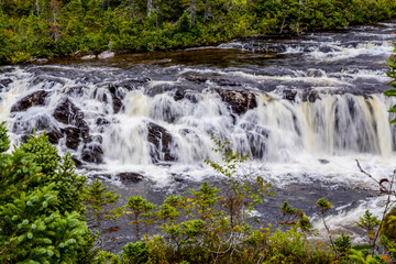 Upper Baker's Brook Falls, Gros Mourne National Park, Rocky Harbor, Newfoundland, Canada.