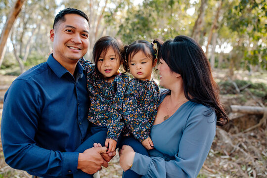 Joyful family of 4
