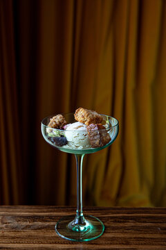 Cake and Ice Crem Dessert