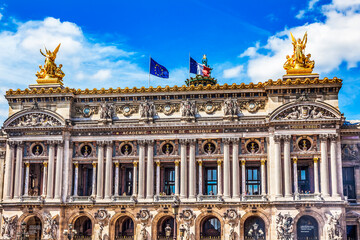 Fototapeta na wymiar Palais Garnier, Paris, France. Opened in 1875