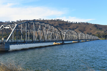 The Bethanga or BellBridge Bridge is a steel truss road bridge that carries the Riverina Highway across Lake Hume, an artificial lake on the Murray River in Australia.