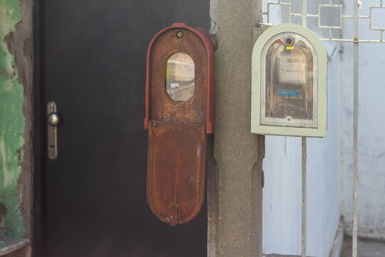 old wooden door