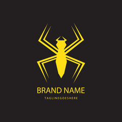 Fototapeta na wymiar Spider icon logo vector illustration