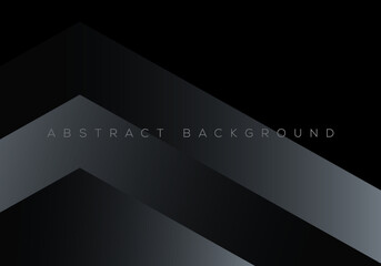 Minimalist Black Premium Abstract Background with Luxury Gradient Geometric Elements