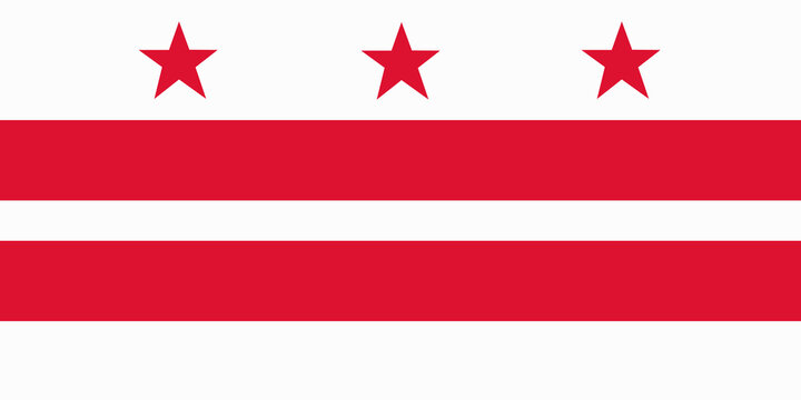 Washington DC District Of Columbia Flag Background Illustration