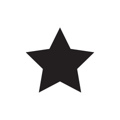 Graphic flat star icon for your design and website