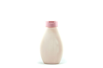 Moisturizer lotion bottle isolated on white background.