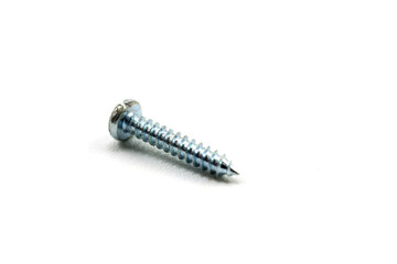 Drilling screws isolated on a white background. - obrazy, fototapety, plakaty