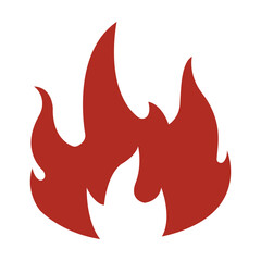 Fire icon illustration. illustration flat icon style. Simple design editable