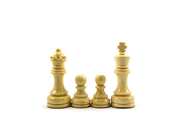 Happy family concept, family with two children, parents with child