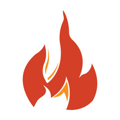 Fire icon illustration. illustration flat icon style. Simple design editable