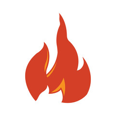 Fire icon illustration. illustration flat icon style. Simple design editable