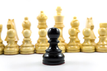 One of the heroic tales of one white chess piece takes place on the battlefield