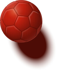 3D ball red