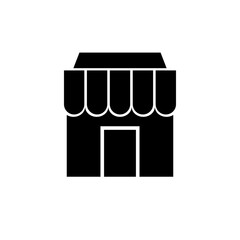 Graphic flat store icon for your design and website