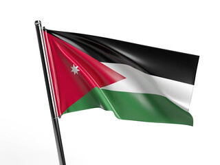Flag jordan - obrazy, fototapety, plakaty