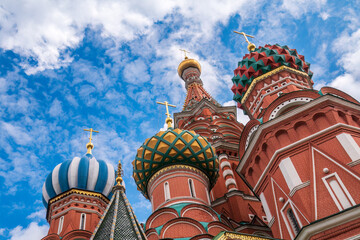 Fototapeta na wymiar St. Basil's Cathedral on Red Square in Moscow.