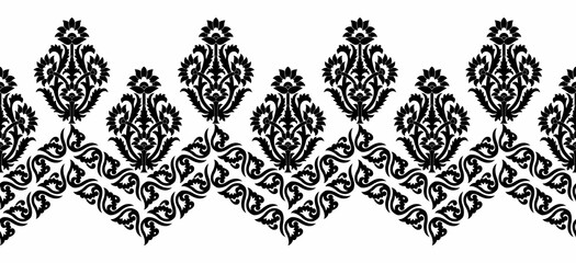 Seamless vector tribal border design