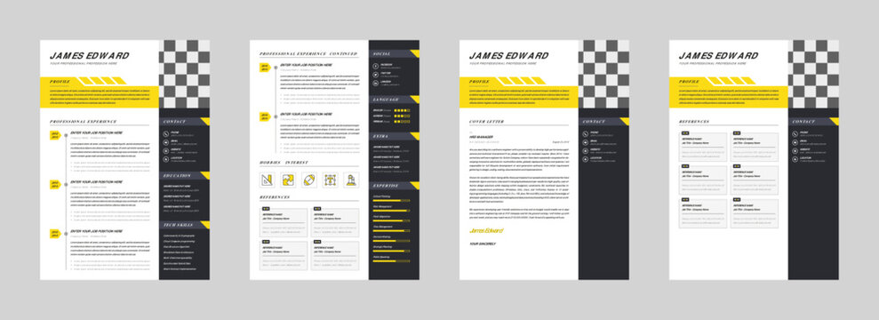 Professional And Minimal Design Resume Or CV Template