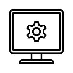 setting black outline icon vector