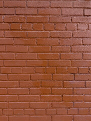Red painted brick wall