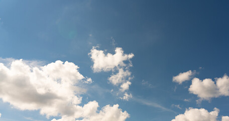 The sun's rays shine through the clouds a beautiful view