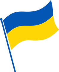 Waving Ukraine Flag